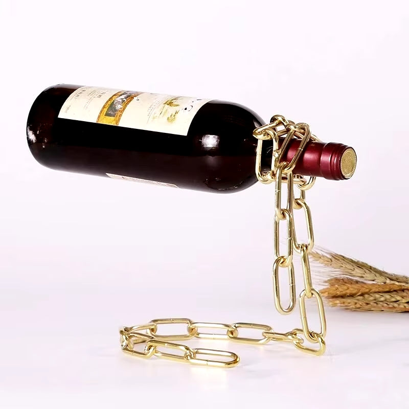 Levitera Wine Holders - Iron Chain Wine Holders